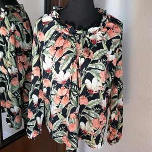 Ann Taylor Floral Blouse